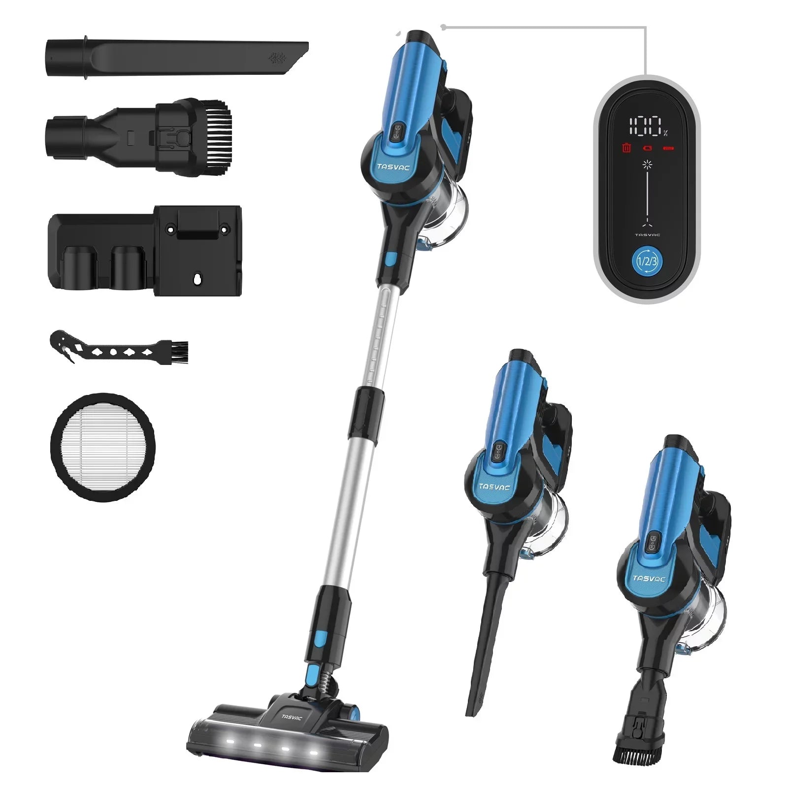 Cordless Vacuum Cleaner 28kPa 6-in-1 Lightweight Stick Vacuum Cleaner Up to 50mins Runtime for Carpet Floor Pet Hair