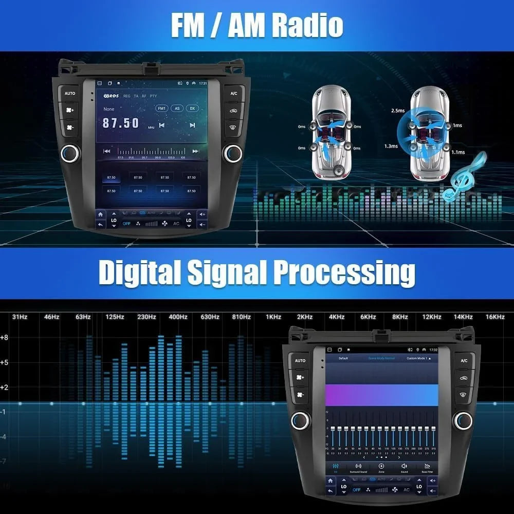 9 inch Car Stereo Radio w/Carplay Android Auto for Mazda -8 2003-2008 Double Din Android 13.0 Touch Screen Car Audio Receiver w/WiFi  Navigation Bluetooth  Backup Camera Mic - 2+32G