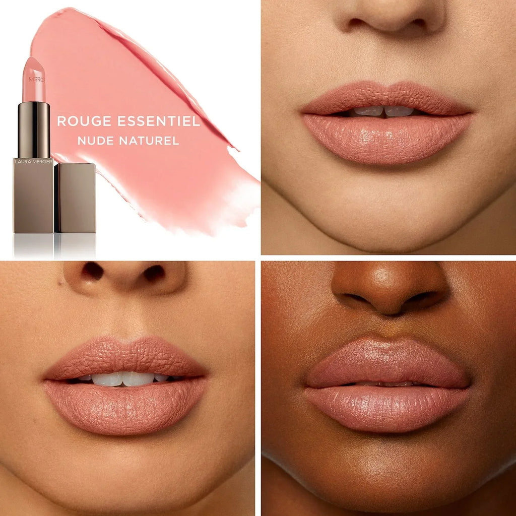 Laura Mercier Rouge Essentiel Silky Cream Lipstick - Nude Naturel - nude peach brown
