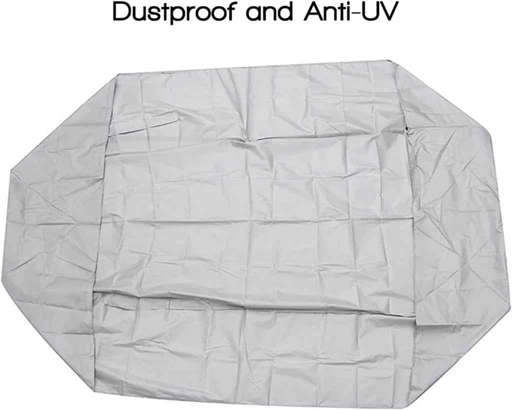 Durable Waterproof Dustproof Boat Cover Inflatable Boat Dinghy Cover Silver Grey