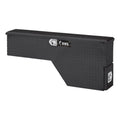 48-Inch Driver-Side Gloss Black Heavy-Wall Aluminum Truck Fender Wheel Well Tool Box, RigidCore Lid