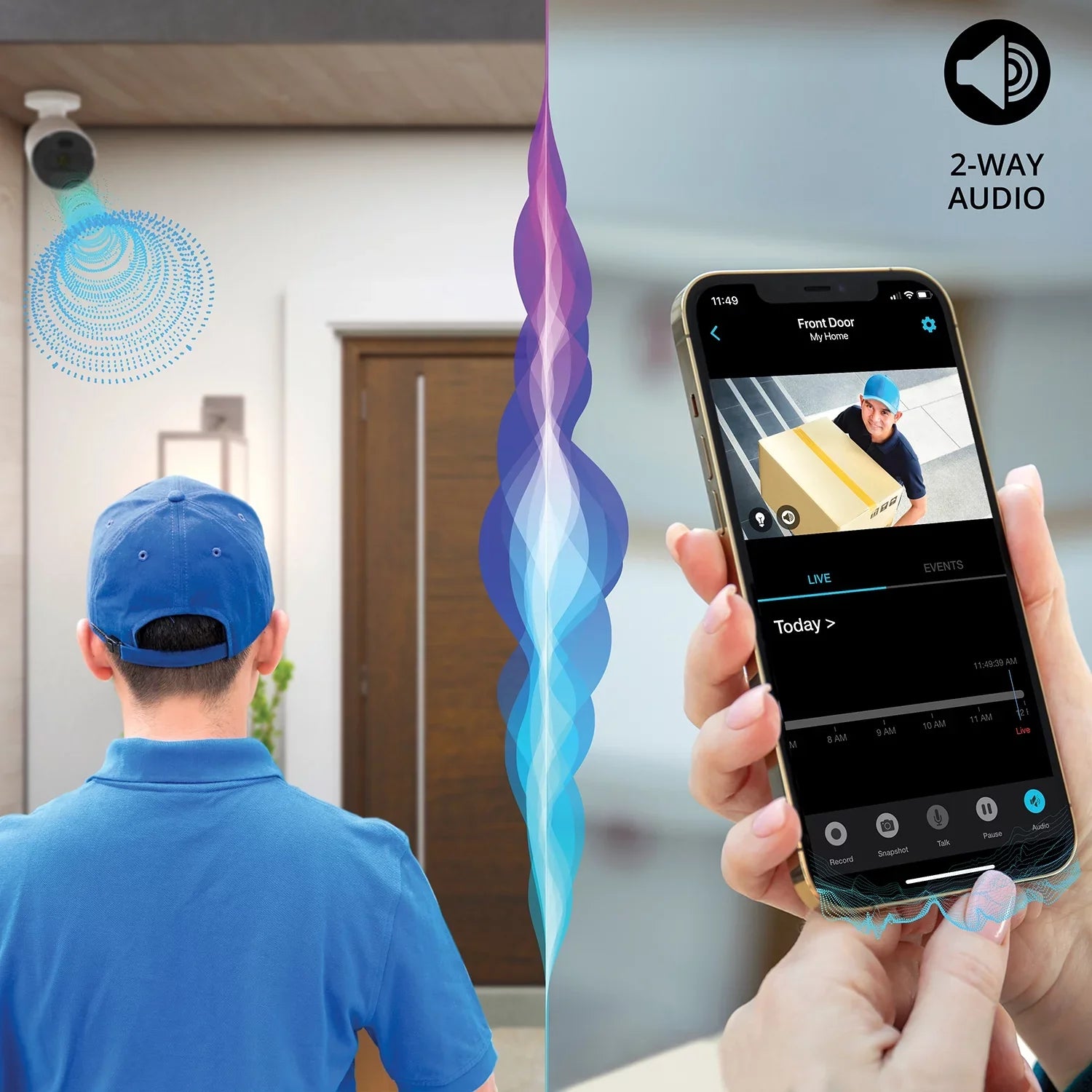 Night Owl 10 Channel 4K Wi-Fi  with 1TB Hard Drive and 4 Wi-Fi  1080p  Spotlight Cameras