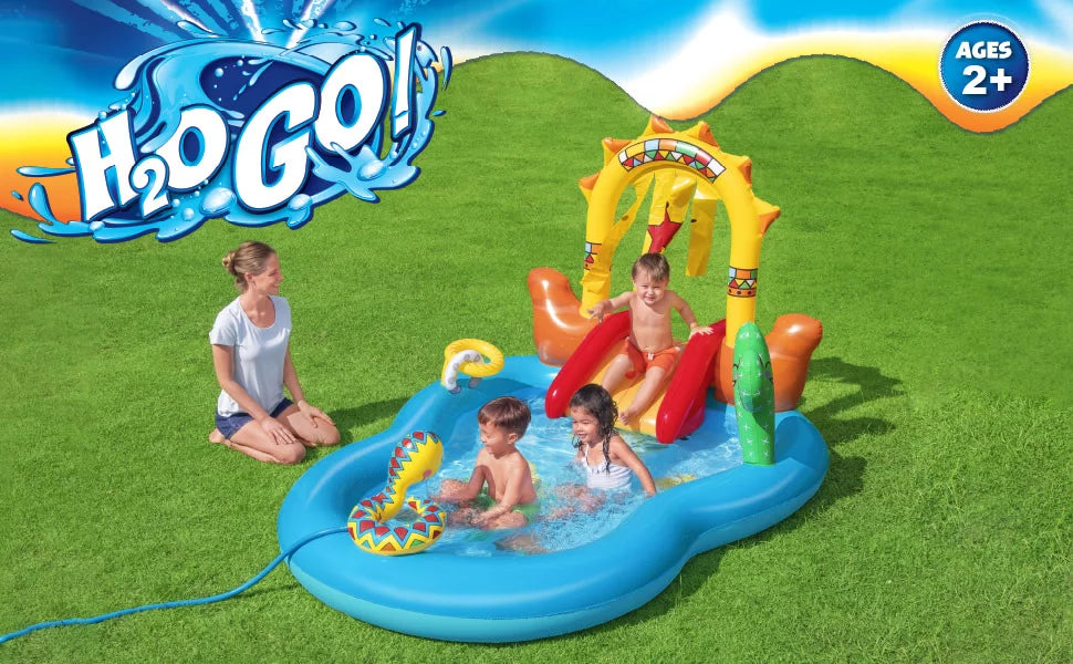 ! Wild West Inflatable Kids Water Play Center 8' Wide