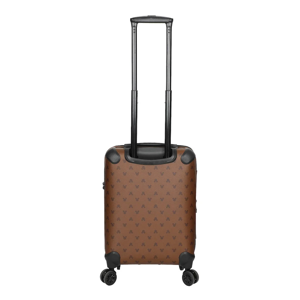 Disney Mickey Mouse Ears 22” Brown Rolling Luggage