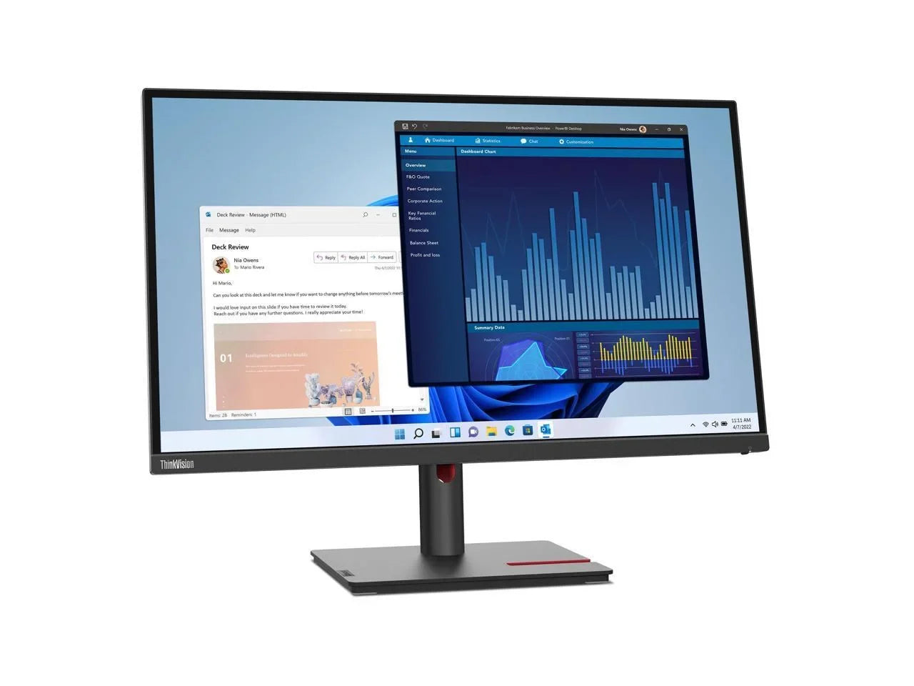 Lenovo ThinkVision T27p-30 27" 4K   Monitor - 16:9 - Black - 27" Class - In-plane Switching () Technology - 3840 x 2160 - 1.07 Billion Colors - 350 Nit - 4 ms - 60 Hz Refresh Rate -