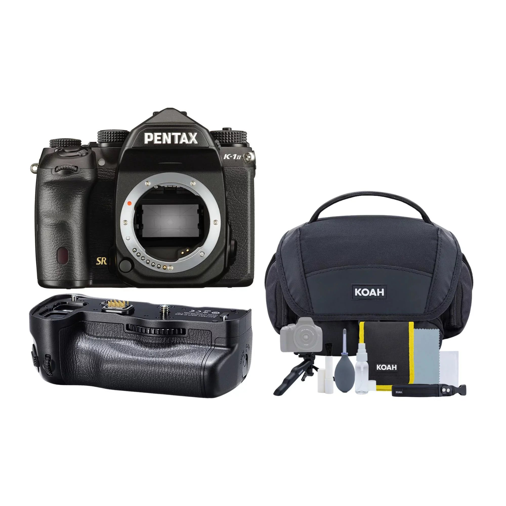 Pentax -1 Mark   Camera with - Battery Grip, Camera Gadget Bag Bundle