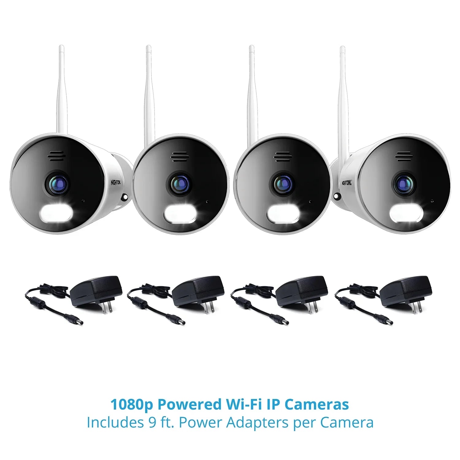 Night Owl 10 Channel 4K Wi-Fi  with 1TB Hard Drive and 4 Wi-Fi  1080p  Spotlight Cameras