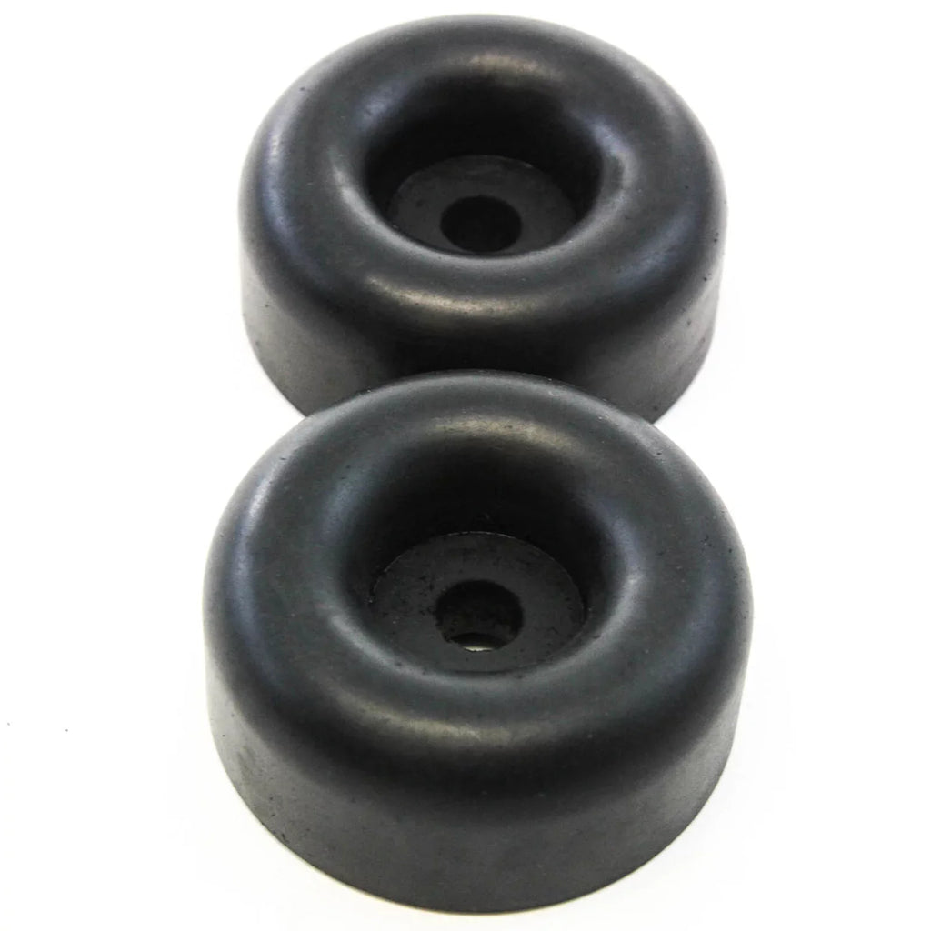 Red Hound Auto 24 Rubber Bumpers for Trailer Compatible with Ramp Door Truck 2.5 Inches Round Replacement Cargo Stop