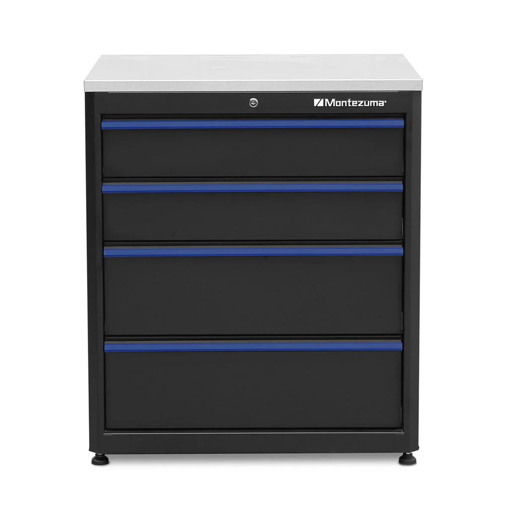 Montezuma Garage Tool Storage System 30.5 x 24" Locking Workbench, Black