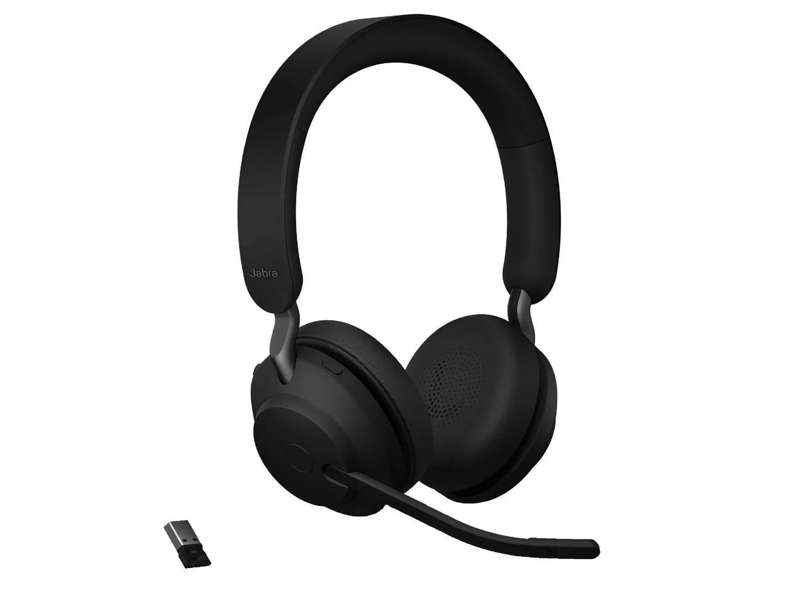 Jabra Evolve2 65 -  Stereo with Charging Stand - Black Wireless Headset / Music Headphones