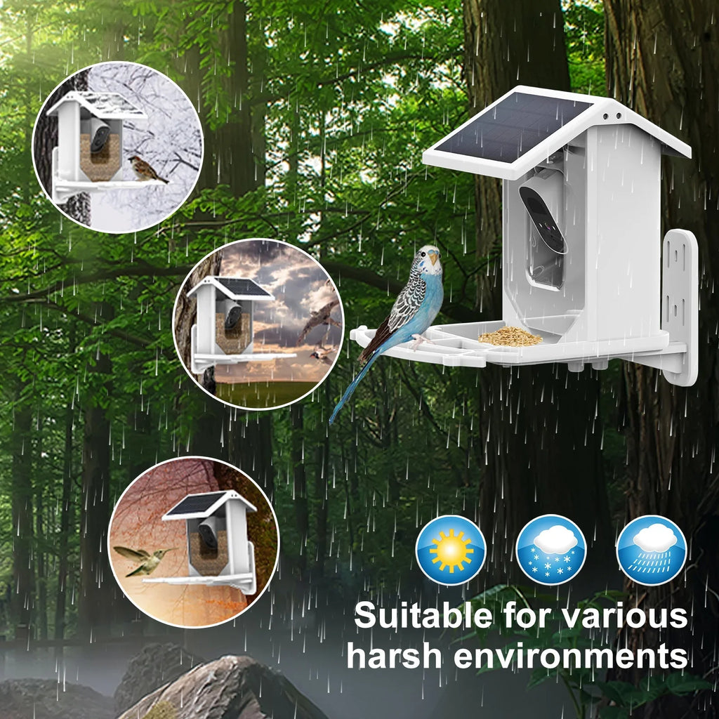 Aibecy Low Solar Bird Camera 1080P Night Vision Camera  Waterproof for Birds and Wildlife
