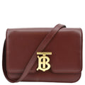 Pre-owned  Tb Lola Leather Shoulder Bag Red