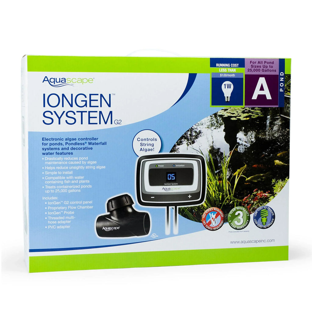 Aquascape 95027 IonGen  Natural Chemical Free Auto Pond Algae Control System