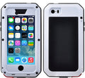 Gorilla Glass Aluminum Metal iPhone 7 Plus Case (White) Heavy Duty Military Grade Shockproof and Scratch Resistant Protection, Rugged Outdoor Travel
