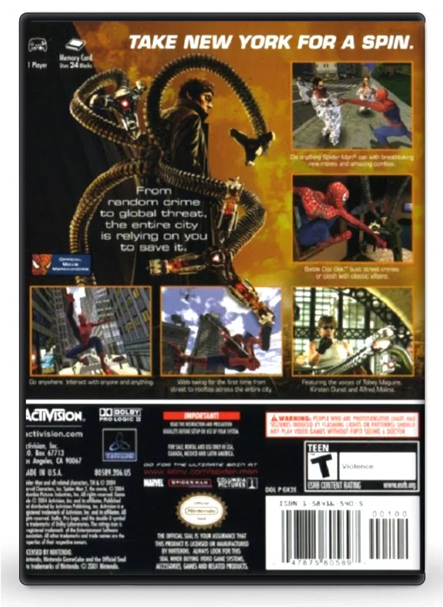 Spider-Man 2 - Nintendo GameCube Refurbished