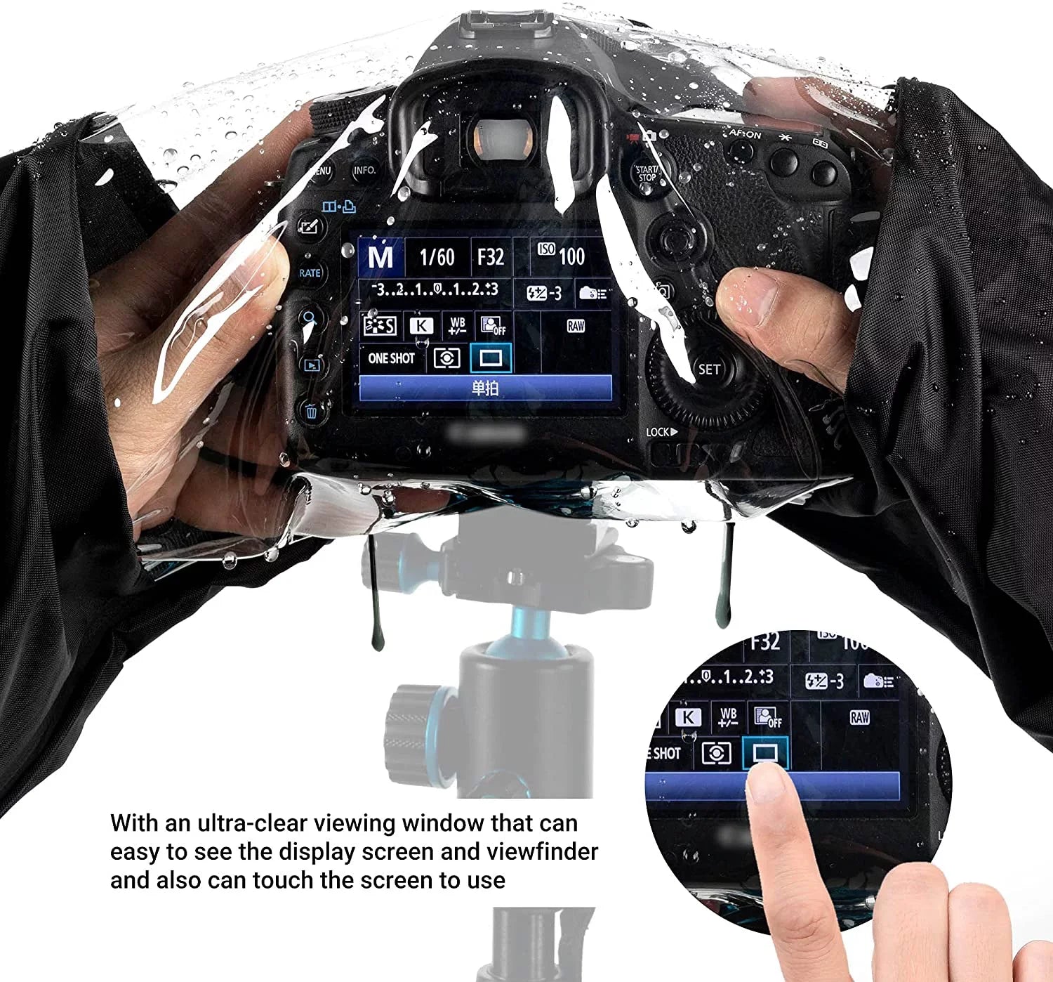 Professional Waterproof Camera Rain Cover Rain Coat for Canon Nikon Sony Fujifilm and More  Mirrorless Cameras