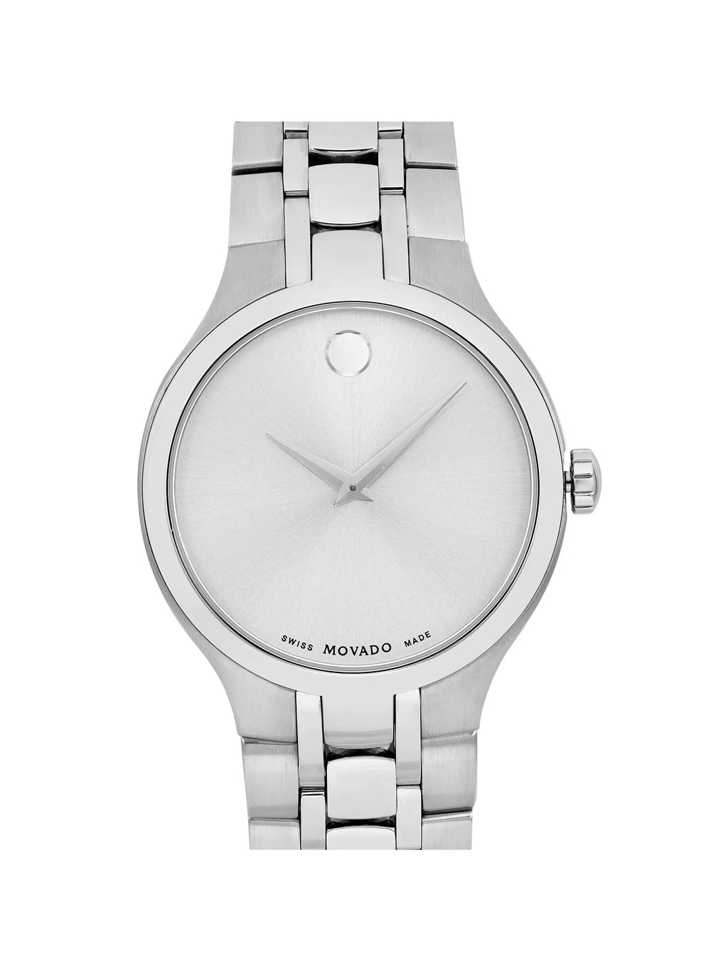 Movado Museum 40mm Steel Silver Dial Quartz Men Watch 0606450