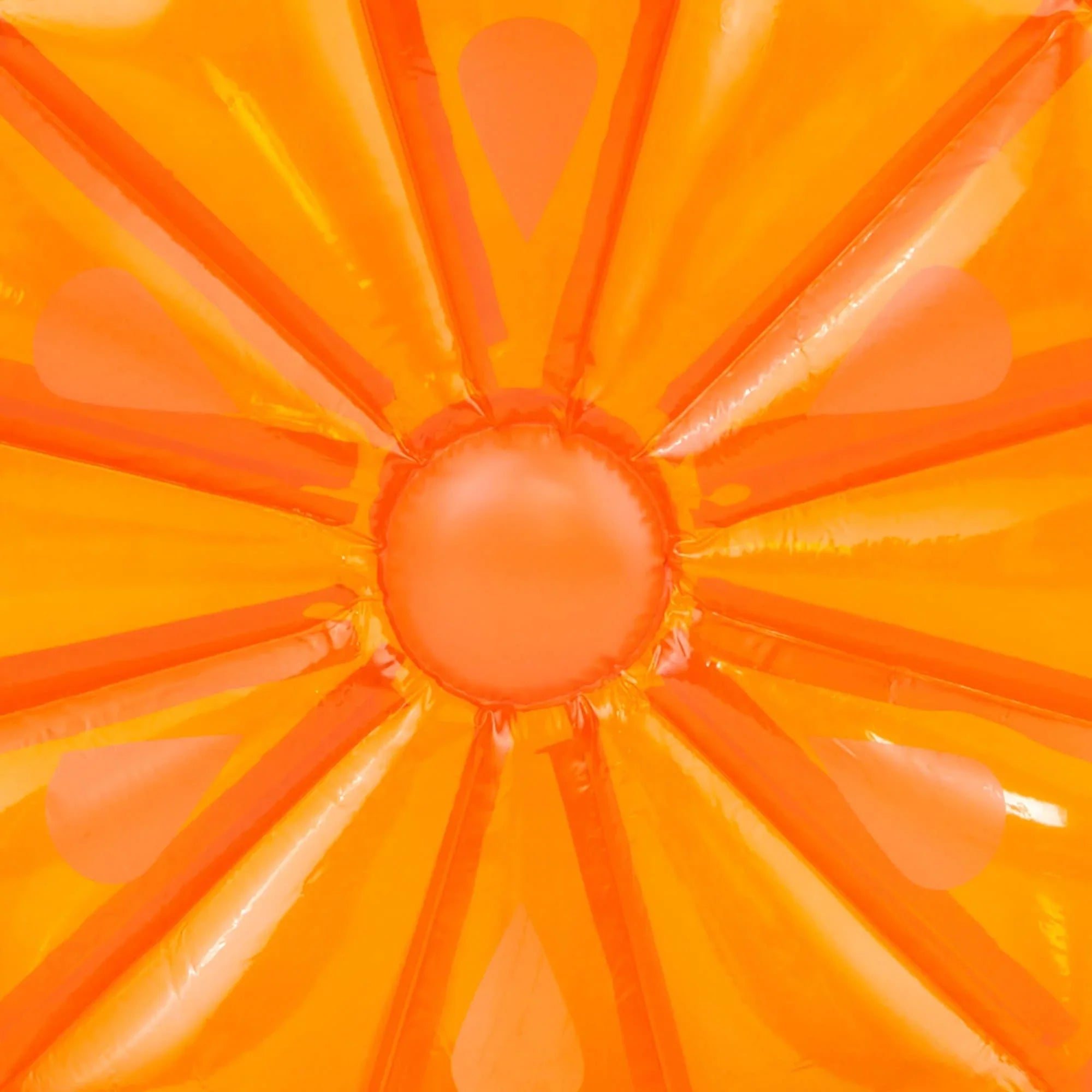 Swimline 61.5" Inflatable Fruit Slice Swimming Pool Lounger Raft - Red/Orange
