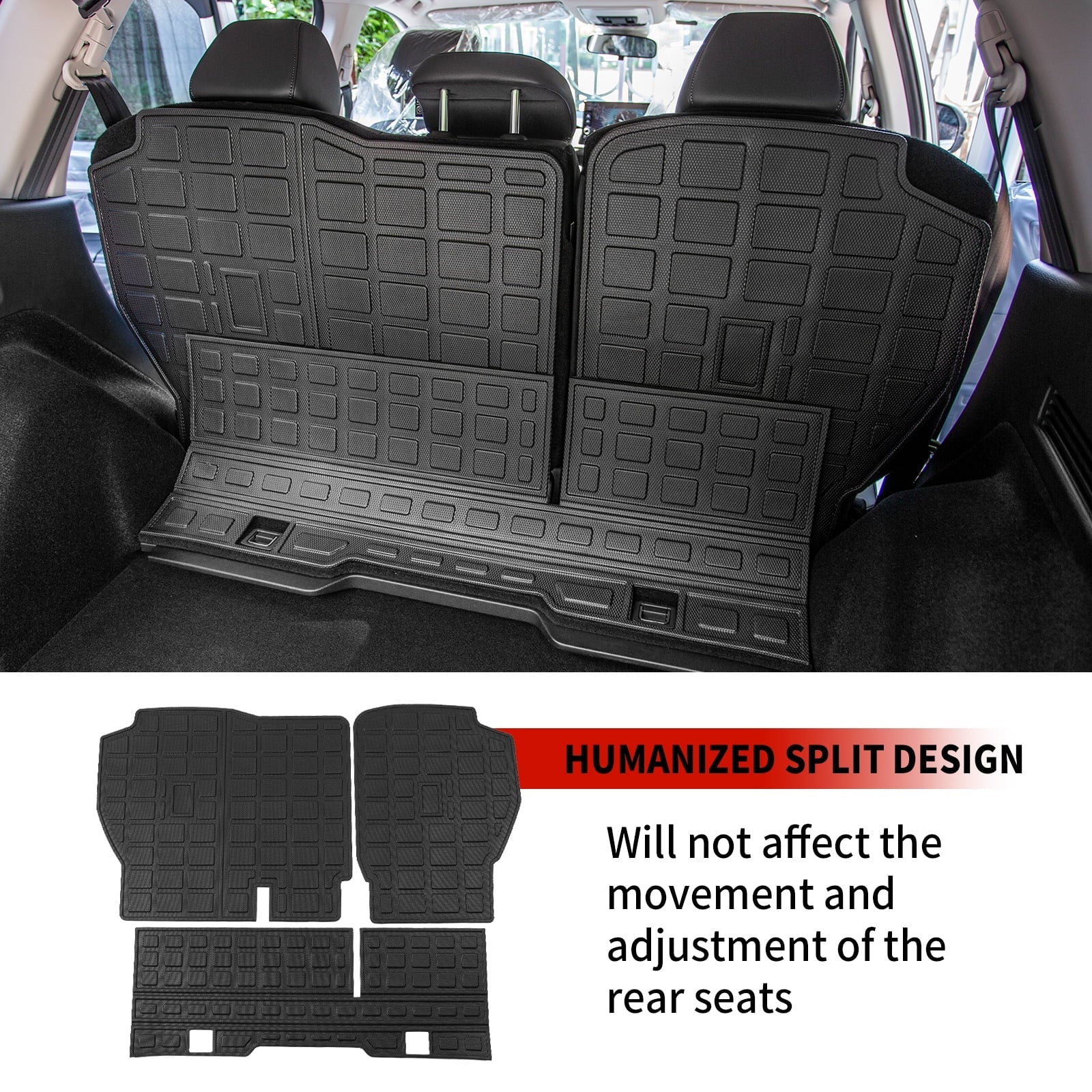 Fit 2023 2024 Honda  2024 mats Car Cargo Liner Trunk Mat Back Seat Cover Protector 2024 Honda Cr-v Fuel Accessories