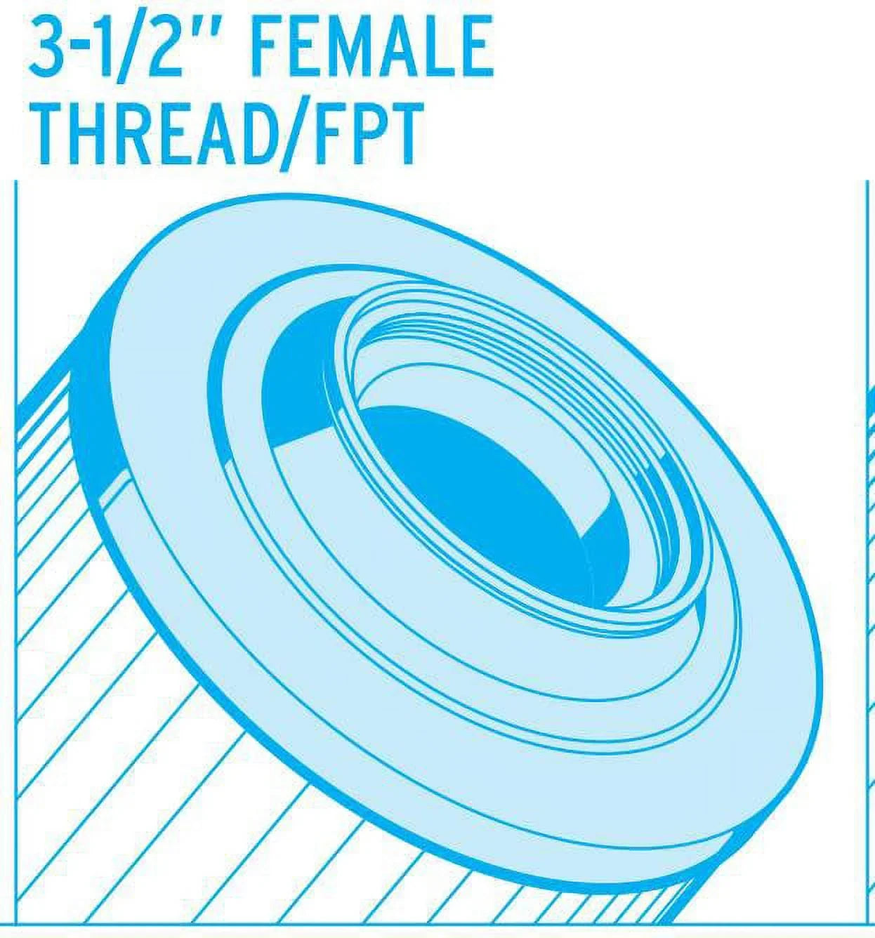 Unicel -7697 Spa Pool Replacement Cartridge Filter Harmsco / 155 (6 Pack)