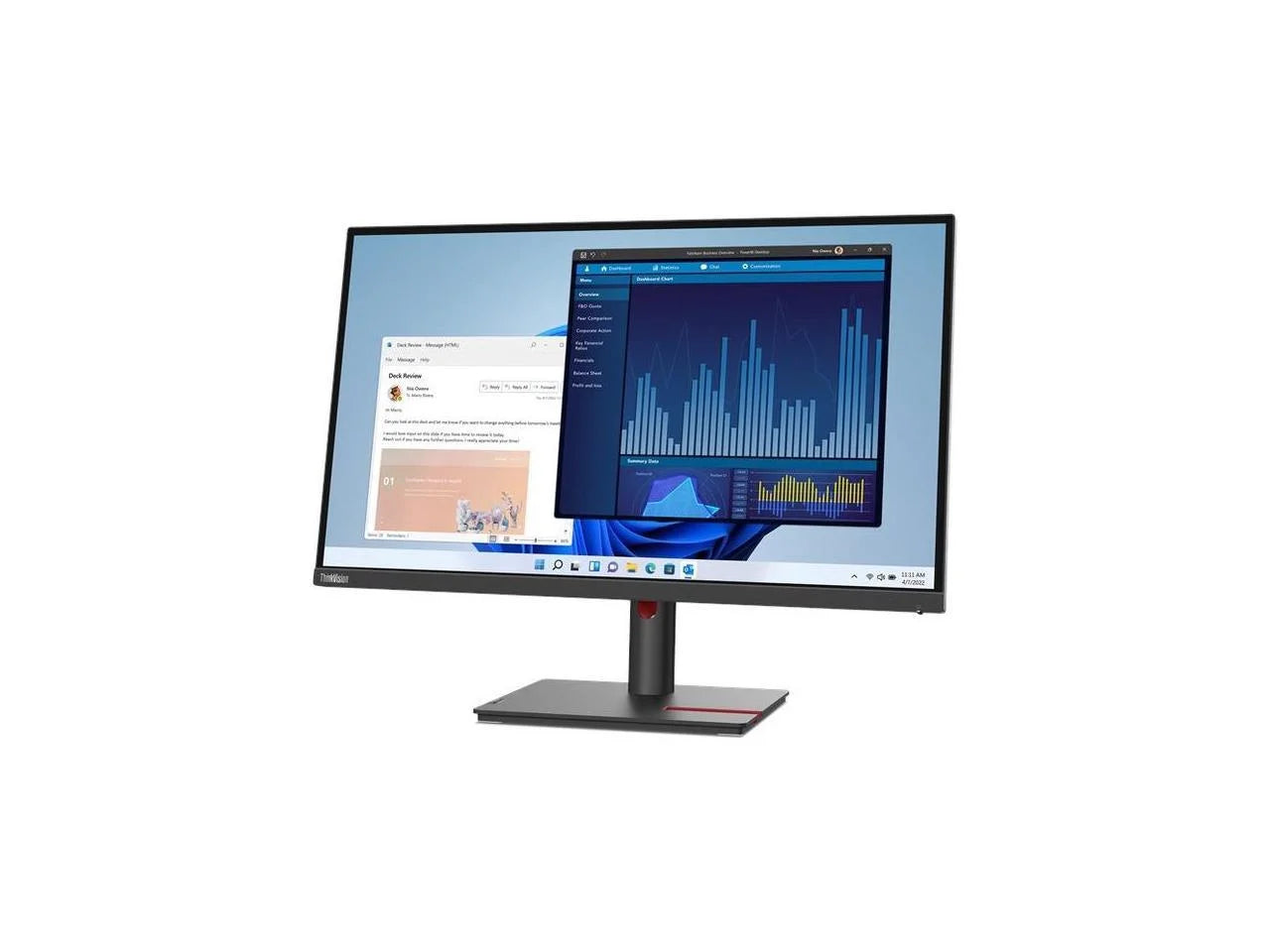 Lenovo ThinkVision T27p-30 27" 4K   Monitor - 16:9 - Black - 27" Class - In-plane Switching () Technology - 3840 x 2160 - 1.07 Billion Colors - 350 Nit - 4 ms - 60 Hz Refresh Rate -