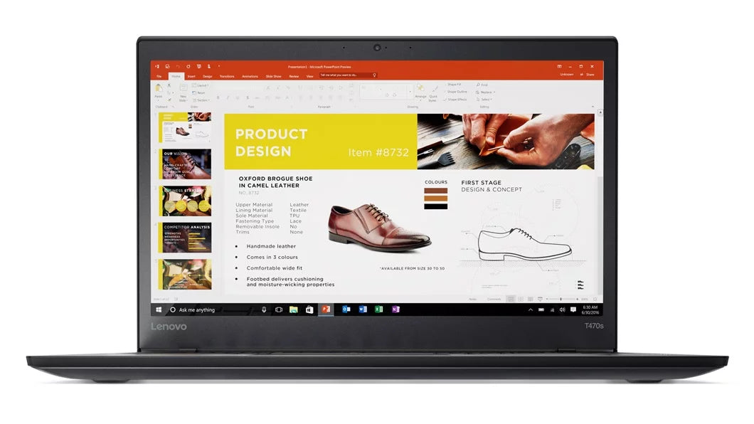 Lenovo ThinkPad T470s Touch Windows 10 Pro Laptop - Intel Core i7-7600U, 20GB , 256GB PCIe NVMe , 14"   (1920x1080) Matte Touchscreen, Fingerprint Reader, Smart Card Reader, Black Color