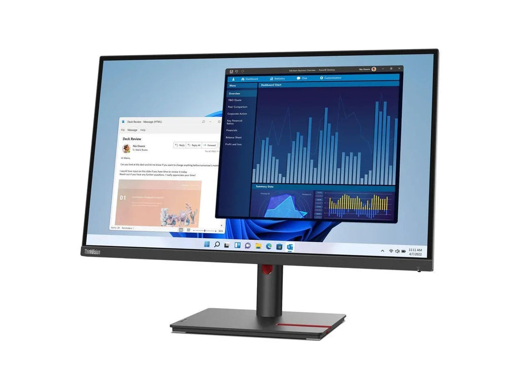 Lenovo ThinkVision T27p-30 27" 4K   Monitor - 16:9 - Black - 27" Class - In-plane Switching () Technology - 3840 x 2160 - 1.07 Billion Colors - 350 Nit - 4 ms - 60 Hz Refresh Rate -