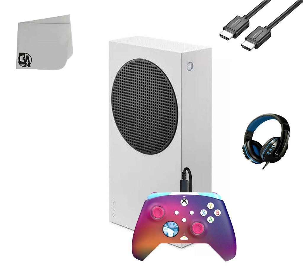 Microsoft Xbox Series  White 512GB Gaming Console + Headset   Bundle Used