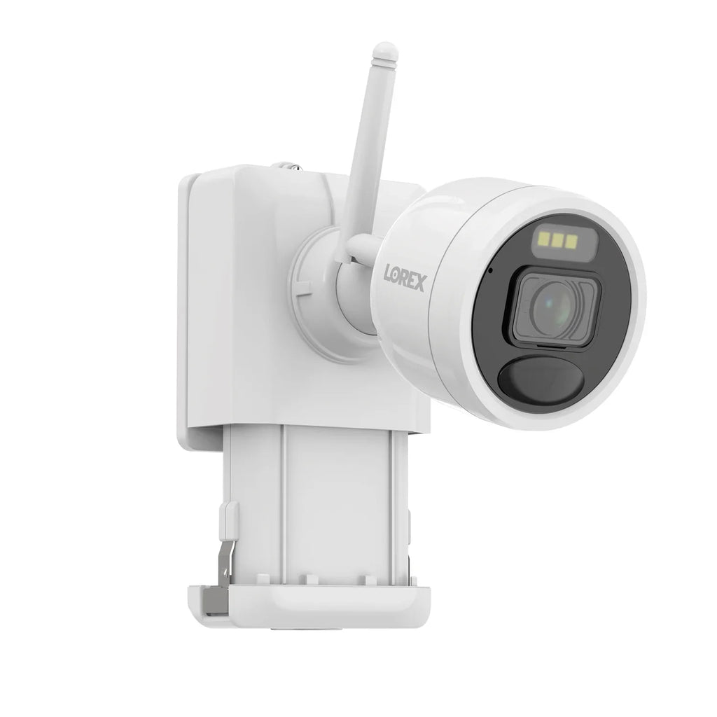 Lorex 2K 4.0- 8-Camera-Capable 32-  System with 4 Outdoor Wi-Fi Battery Security Cameras, White, -4AA4-, -4AA4-