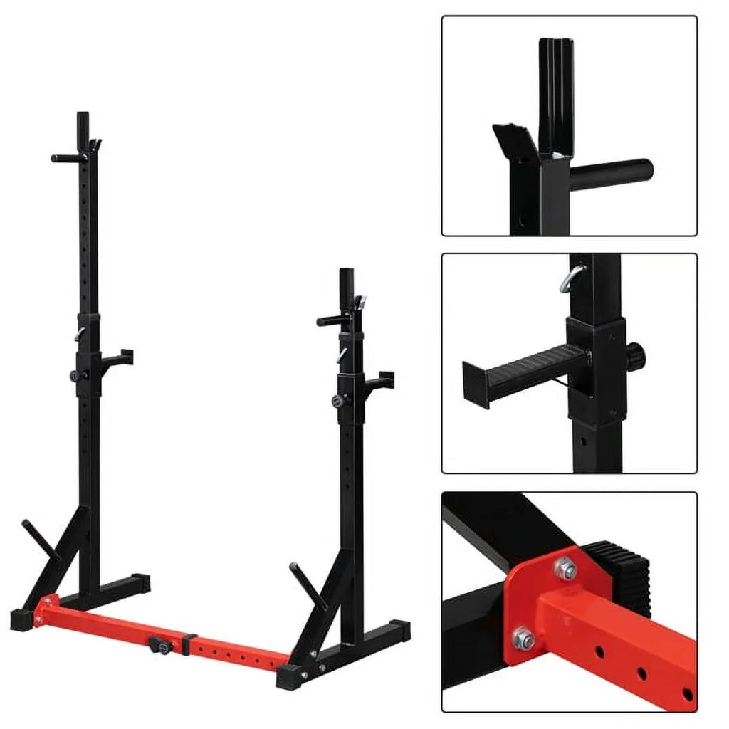 Miekor Home Indoor Fitness Adjustable Multi-function Barbell Stand Squat Bench Press Trainer