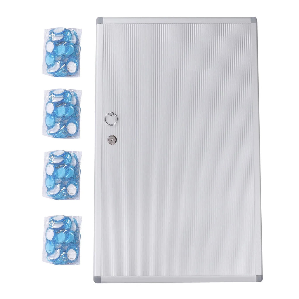 96 Key Cabinet Storage Safe Lock Box Wall Mount Cabinet Box Key Organizer Silver