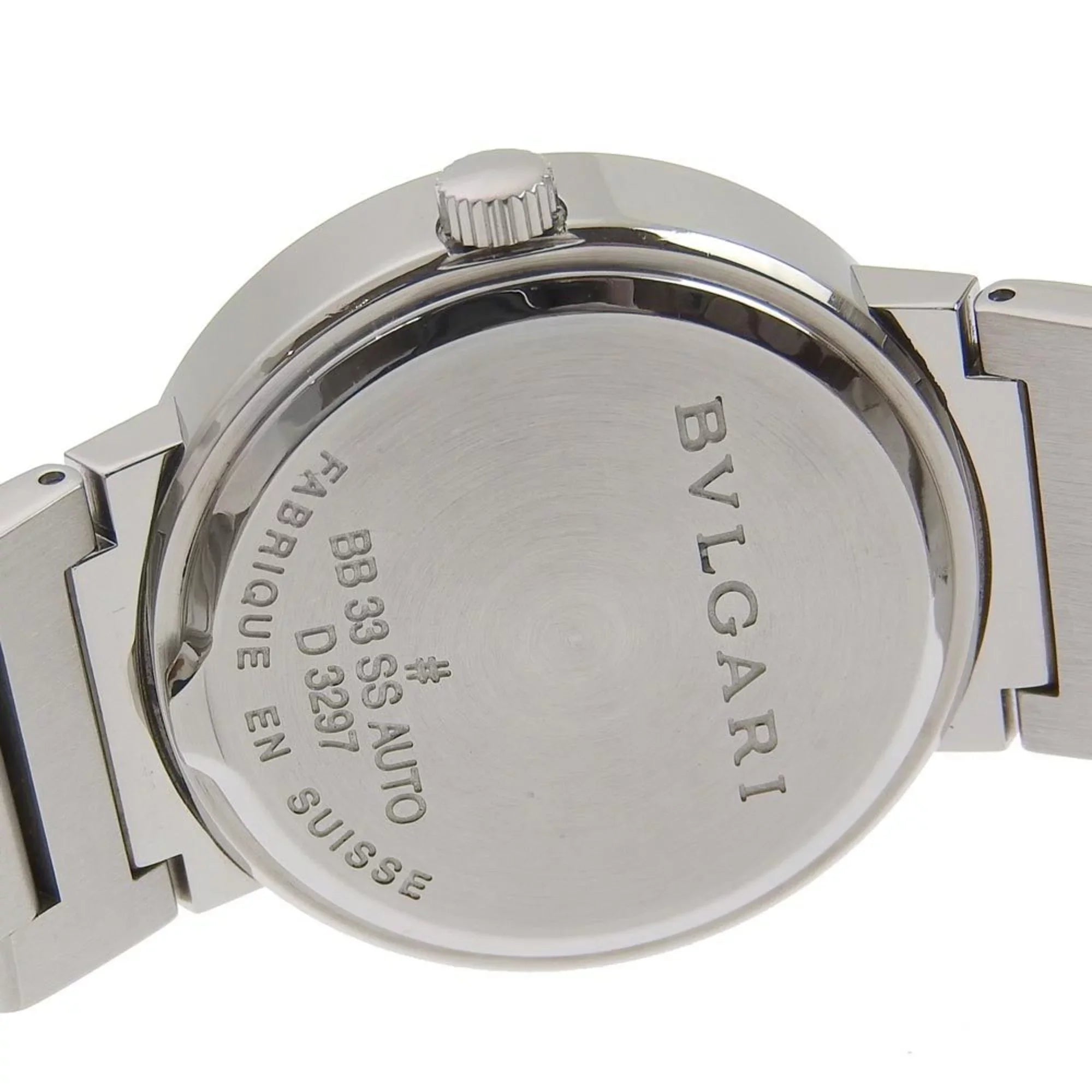 Pre-Owned  Bulgari   stainless steel self-winding boys black dial watch (Good)