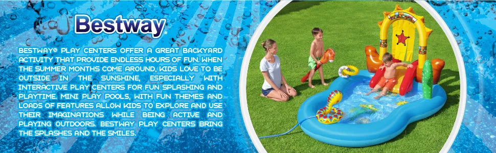 ! Wild West Inflatable Kids Water Play Center 8' Wide