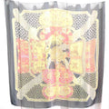 Pre-Owned Hermes  Scarf  des  Step Art/Estimated Silk Black x Multicolor Unisex (Good)