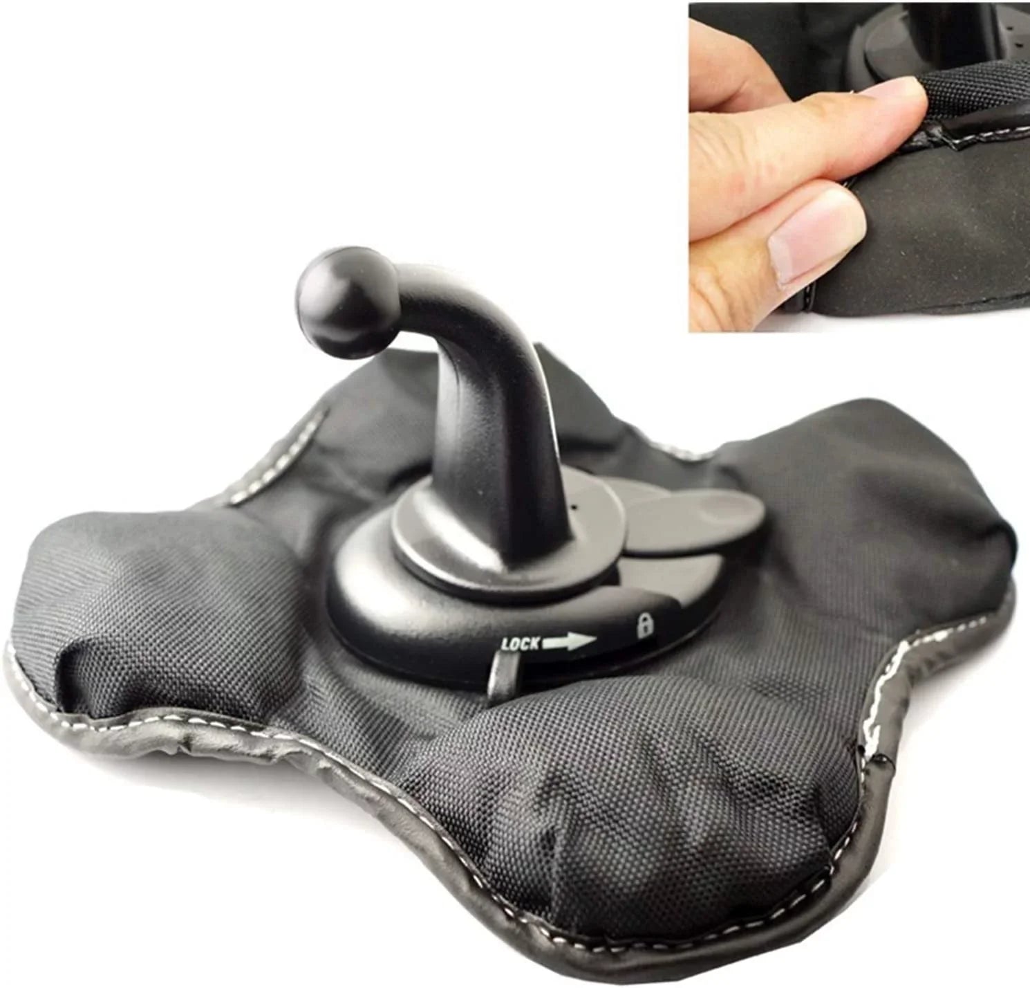 iSaddle Friction Mount Holder for Garmin - Exclusive Portable NonSkid Beanbag Dashboard Friction Mount for Garmin  Nuvi Drivesmart Drive Dezl Zumo Driveassist DriveLuxe StreetPilot  Navigator