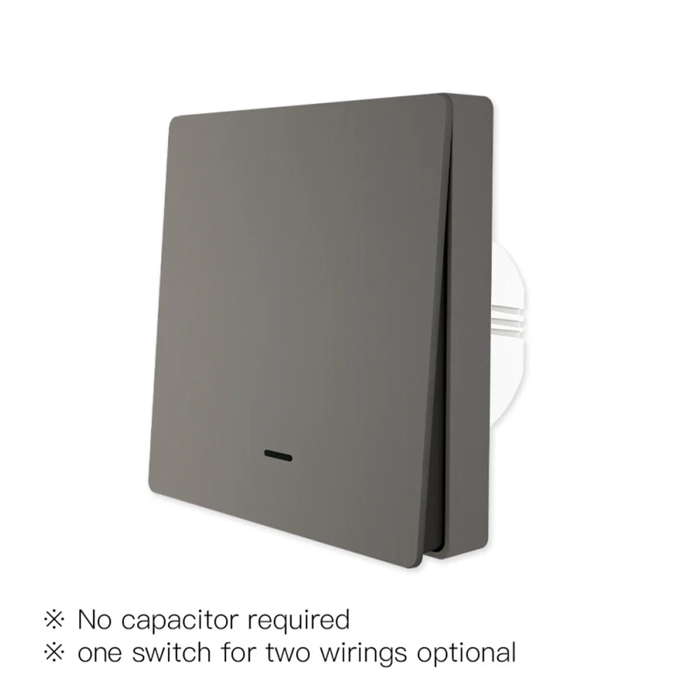 Tuya ZigBee Smart Light Switch with/without Neutral Wire No Capacitor Needed Smart Life 2/3 Way Works with Alexa Google 2mqtt